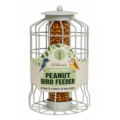 PMS Large Metal Squirrel Proof Peanut Bird Feeder