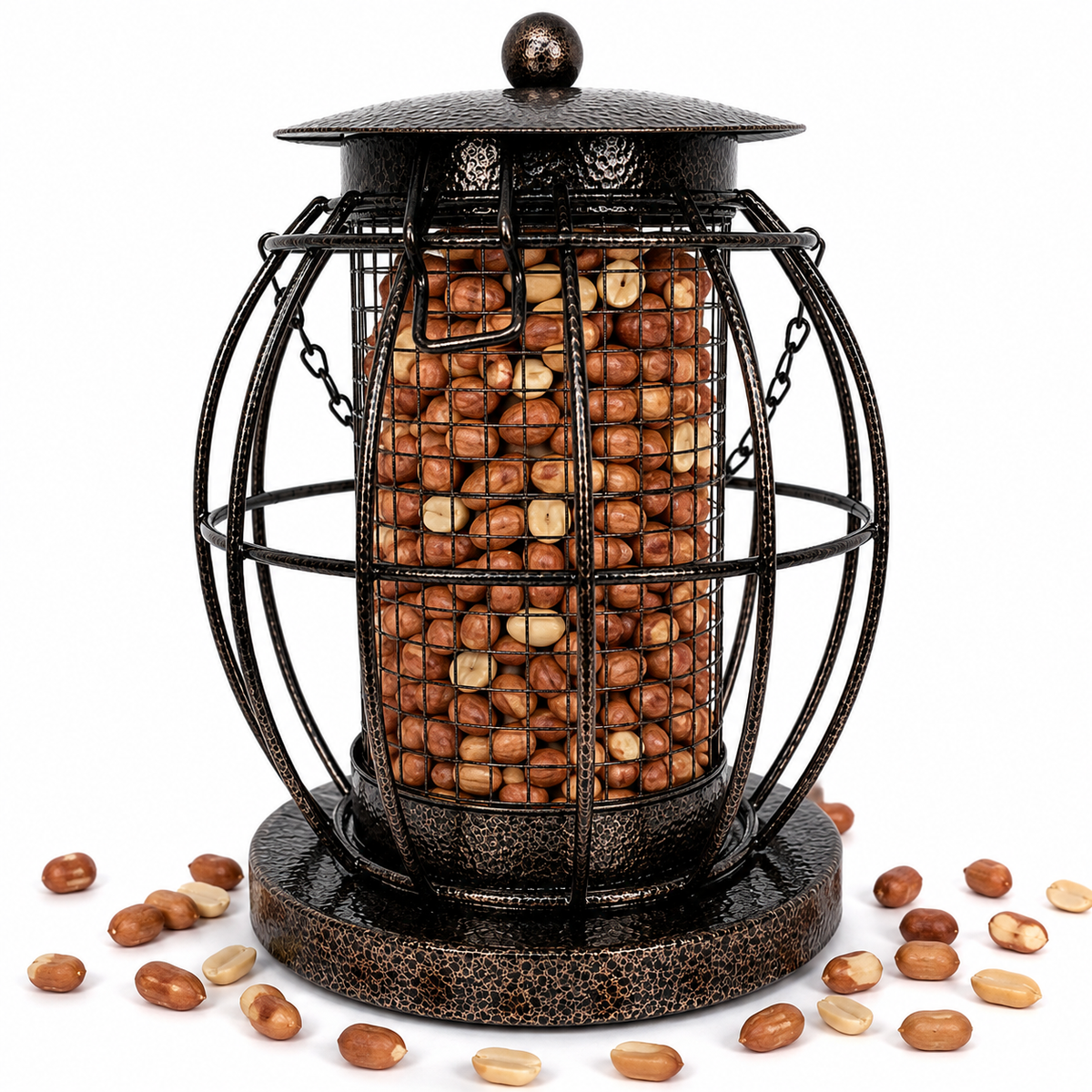 PMS Ornate Metal Squirrel Proof Bird Feeder
