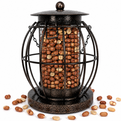 PMS Ornate Metal Squirrel Proof Bird Feeder