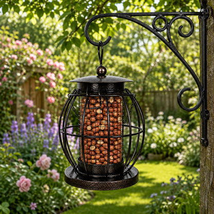 PMS Ornate Metal Squirrel Proof Bird Feeder