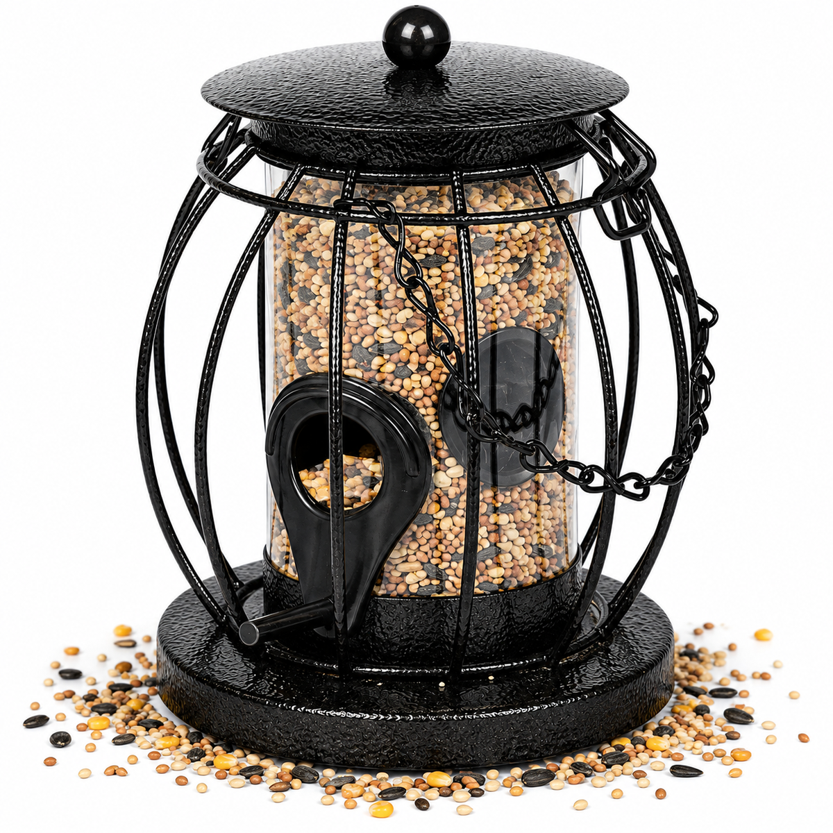 PMS Ornate Metal Squirrel Proof Bird Feeder