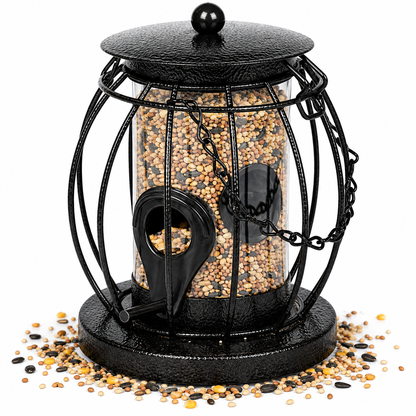 PMS Ornate Metal Squirrel Proof Bird Feeder