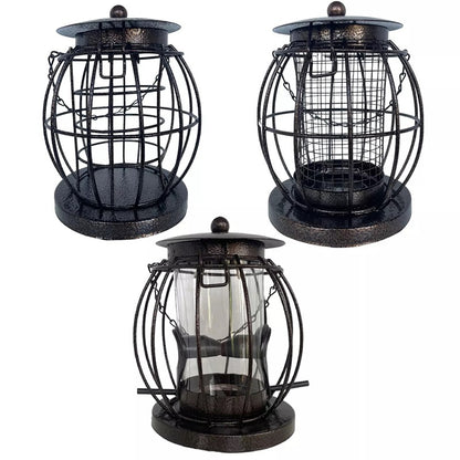 PMS Ornate Metal Squirrel Proof Bird Feeder Green-1 / Green