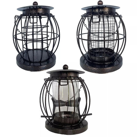 PMS Ornate Metal Squirrel Proof Bird Feeder Green-1 / Green