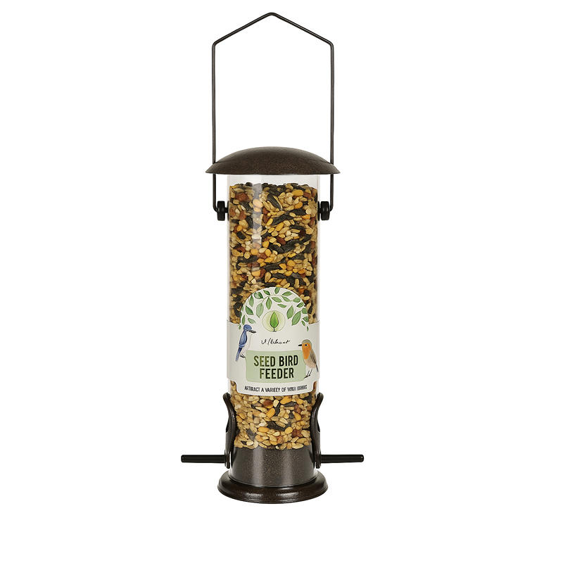 wildwood Bird Feeder Hammered Effect 23cm