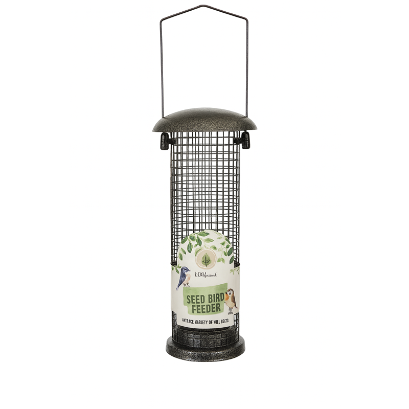 wildwood Bird Feeder Hammered Effect 23cm