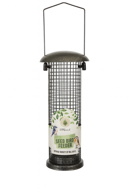 wildwood Bird Feeder Hammered Effect 23cm