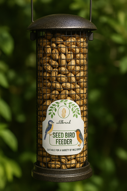 wildwood Bird Feeder Hammered Effect 23cm