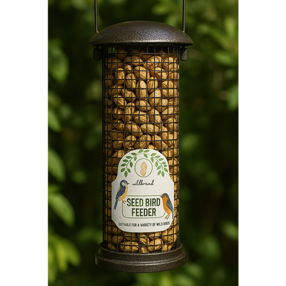 wildwood Bird Feeder Hammered Effect 23cm