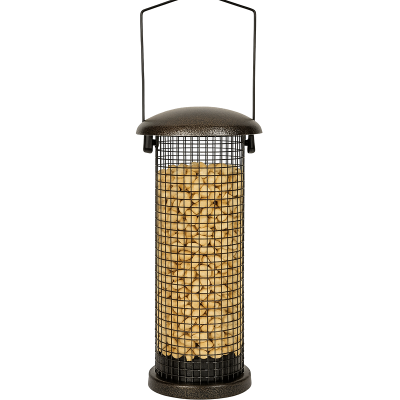 wildwood Bird Feeder Hammered Effect 23cm