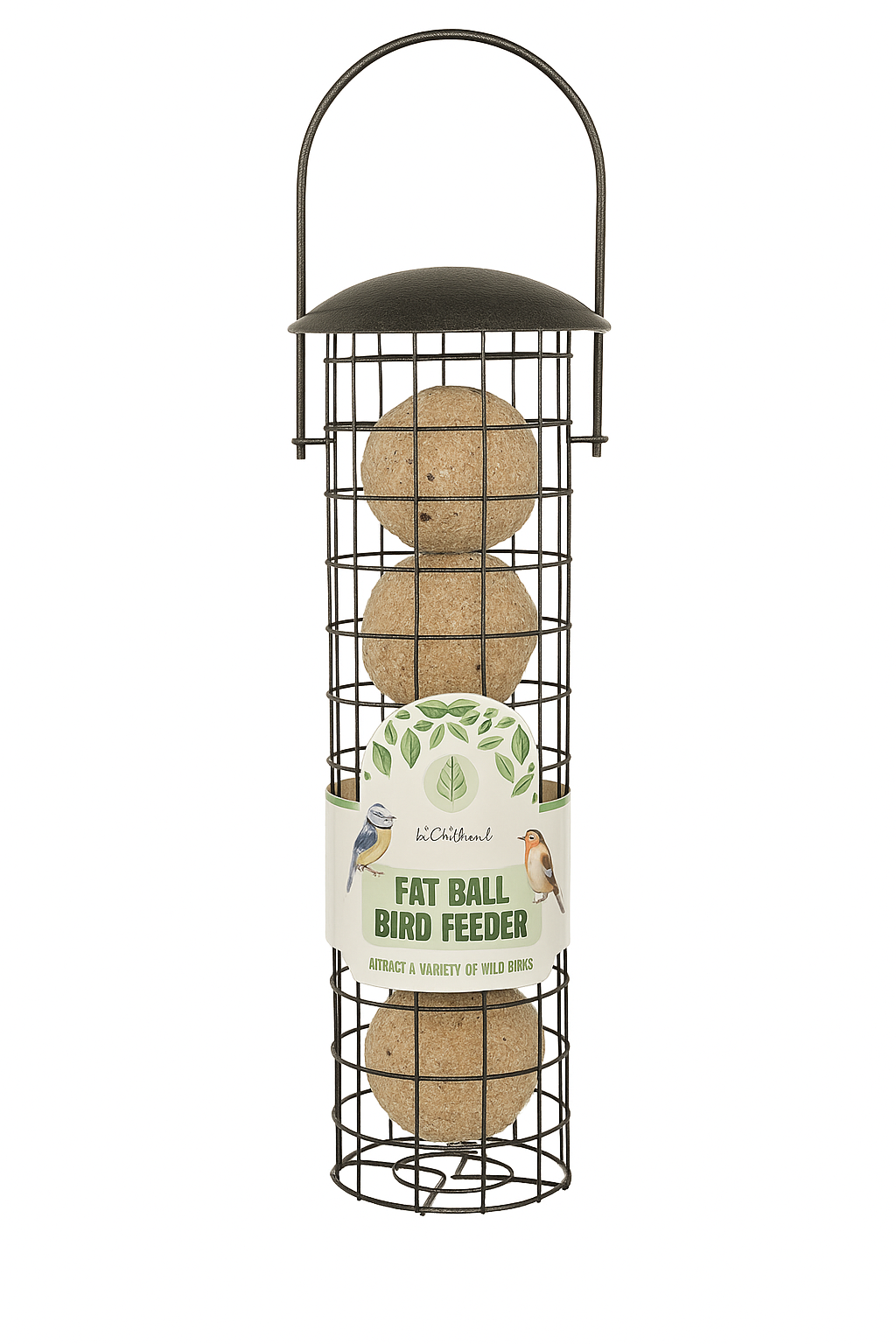 wildwood Bird Feeder Hammered Effect 23cm