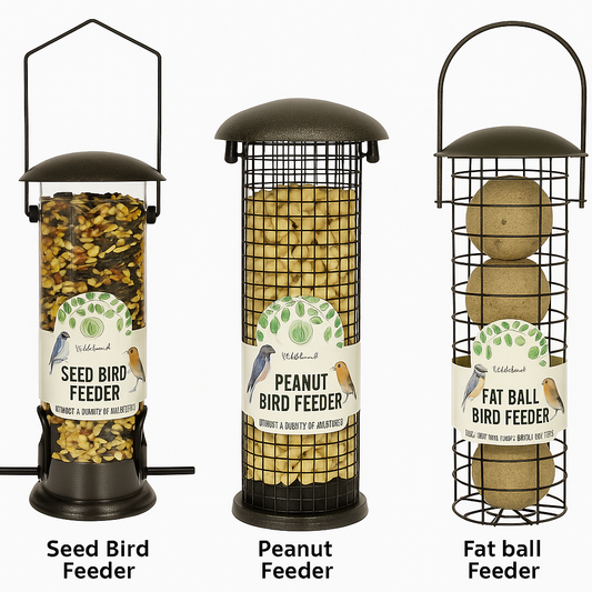 wildwood Bird Feeder Hammered Effect 23cm