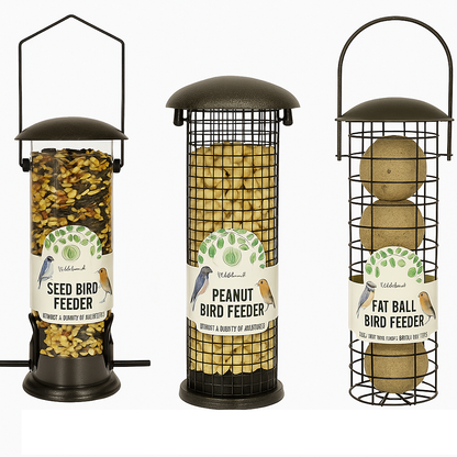 wildwood Bird Feeder Hammered Effect 23cm