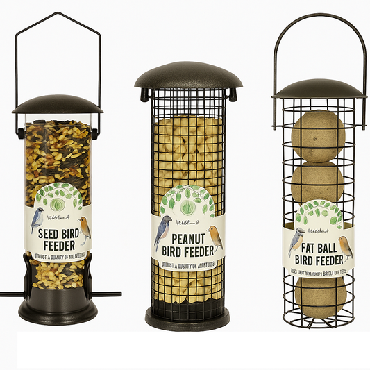 wildwood Bird Feeder Hammered Effect 23cm