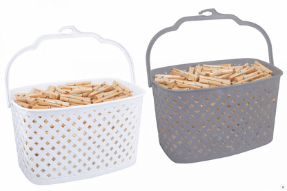 Hanging peg basket plastic