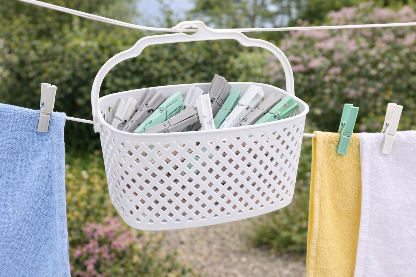 Hanging peg basket plastic