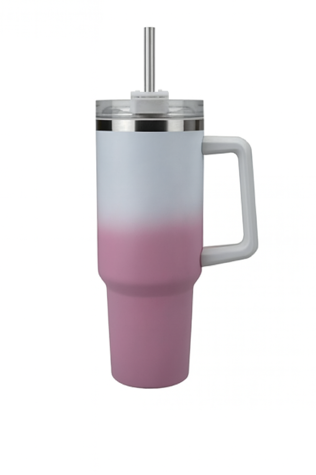 40oz Drinking Cup insulated Flask Double Wall With Straw Hot & Cold Assorted colours