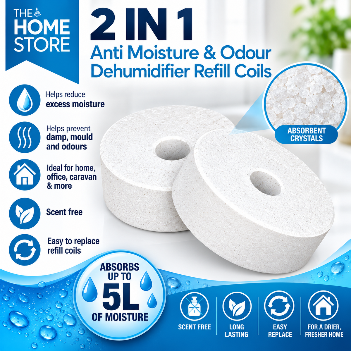 Moisture trap Dehumidifier refills 480gm