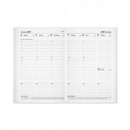 2027 Diary A4 Week to View Hardback