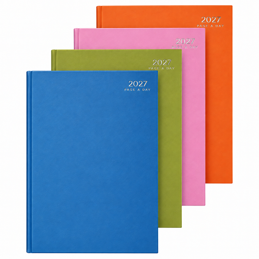 2027 Diary A5 Week To View Hardback Colours