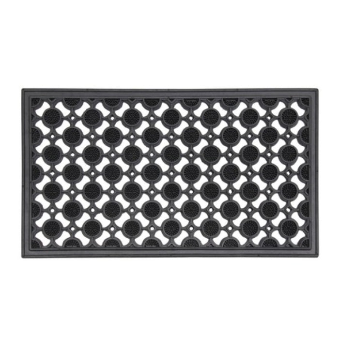 Heavy Duty Rubber Elipse Circles Design Door Mat  40 X 70 Cm
