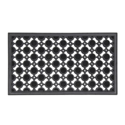 Heavy Duty Rubber Elipse Circles Design Door Mat  40 X 70 Cm