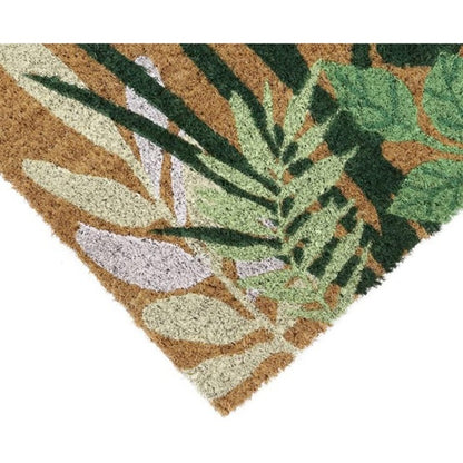 JVL Latex Coir Doormat- Greenery Door Mat 45X75Cm