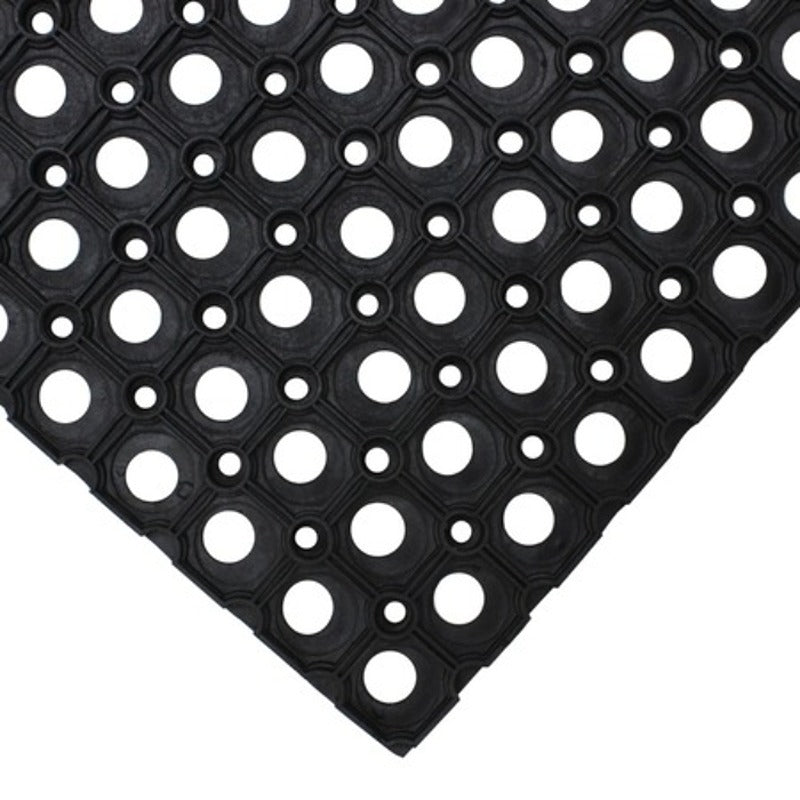JVL Door mat Rondo Scraper Durable Rubber Mat 40X60Cm
