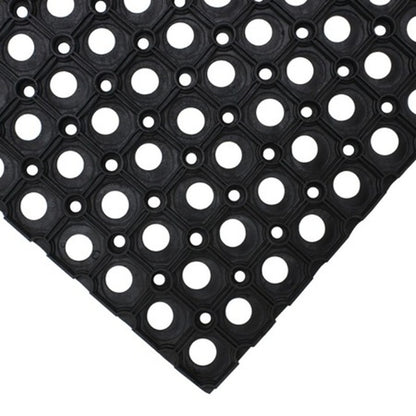 JVL Door mat Rondo Scraper Durable Rubber Mat 40X60Cm