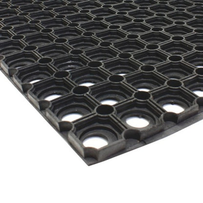 JVL Door mat Rondo Scraper Durable Rubber Mat 40X60Cm