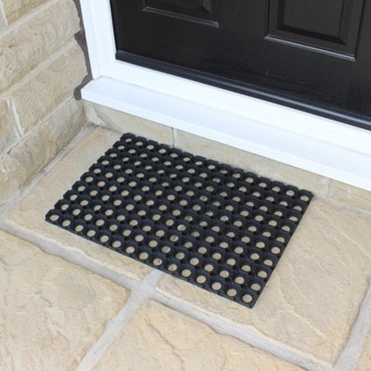 JVL Door mat Rondo Scraper Durable Rubber Mat 40X60Cm