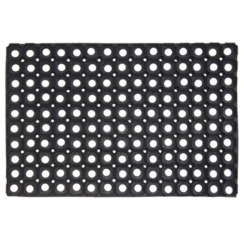 JVL Door mat Rondo Scraper Durable Rubber Mat 40X60Cm