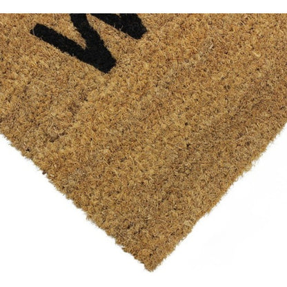 JVL Door Mat Coir Welcome X Natural 60cm / 33.5cm