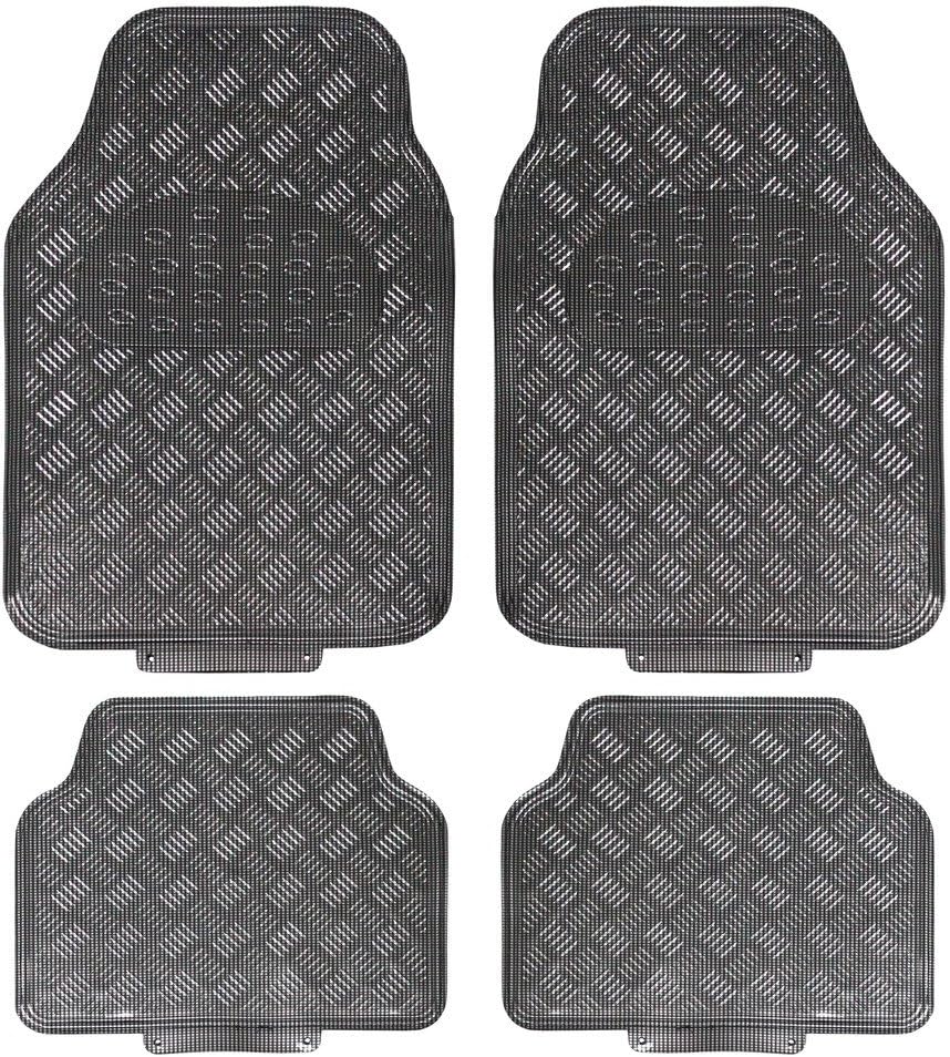 Titan - Universal 4 Piece Car Mat Set carbon