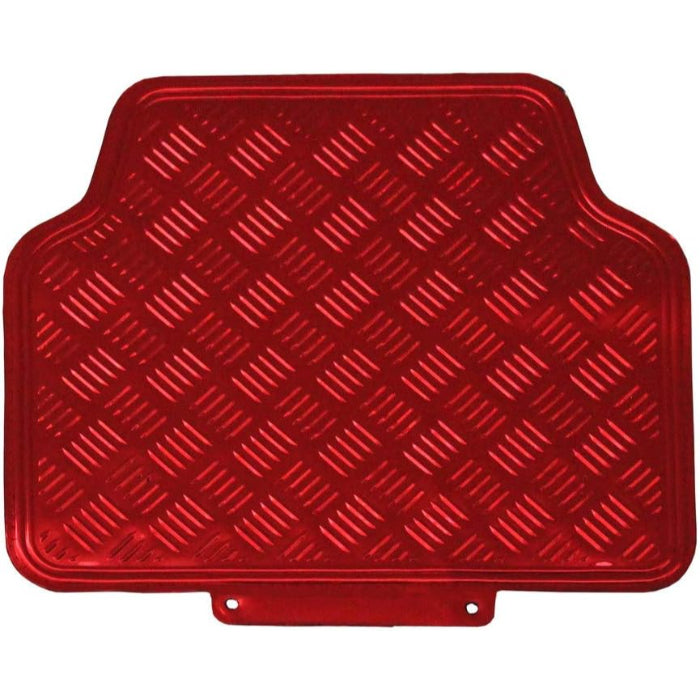 Titan - Universal 4 Piece Car Mat Set Red