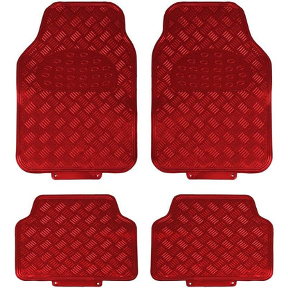 Titan - Universal 4 Piece Car Mat Set Red