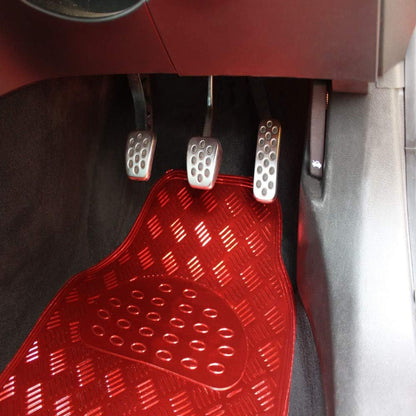 Titan - Universal 4 Piece Car Mat Set Red