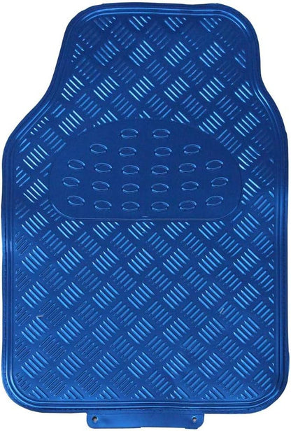 Titan - Universal 4 Piece Car Mat Set Blue