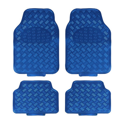 Titan - Universal 4 Piece Car Mat Set Blue