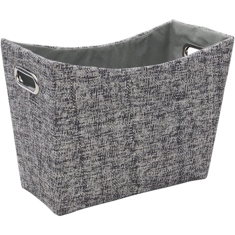 JVL News Paper Magazine Holder, Urban Rectangle Storage Rack Grey