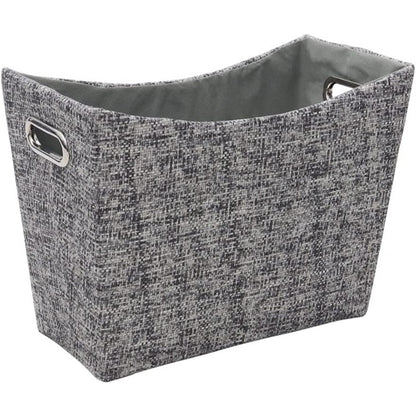 JVL News Paper Magazine Holder, Urban Rectangle Storage Rack Grey