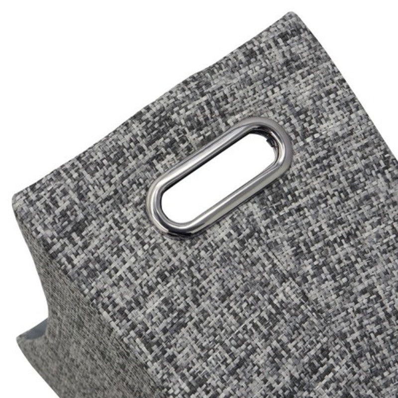 JVL News Paper Magazine Holder, Urban Rectangle Storage Rack Grey