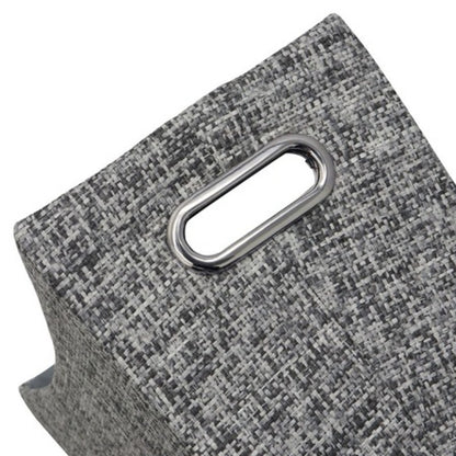 JVL News Paper Magazine Holder, Urban Rectangle Storage Rack Grey