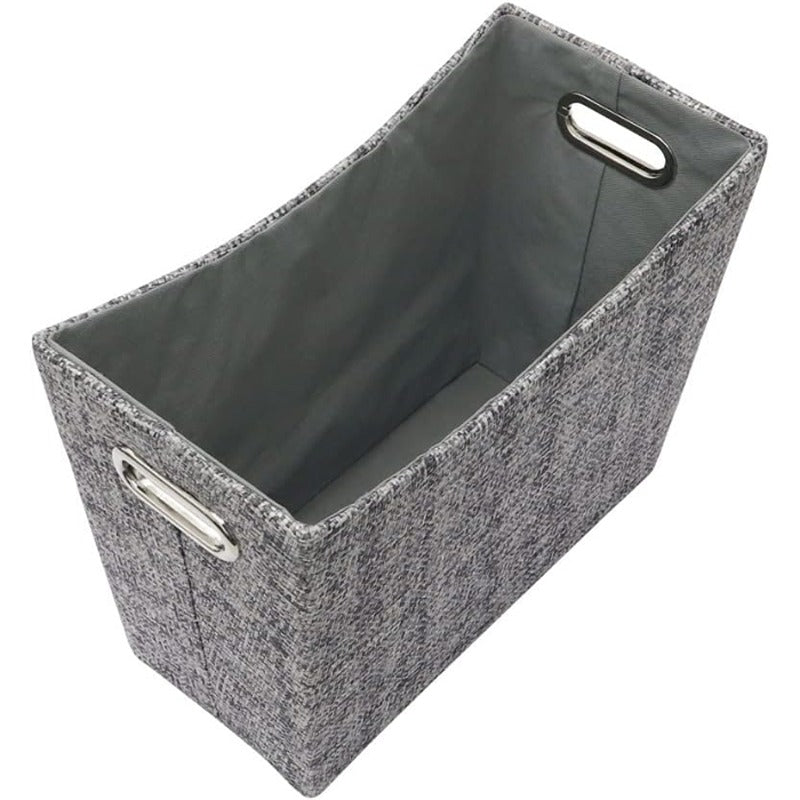 JVL News Paper Magazine Holder, Urban Rectangle Storage Rack Grey