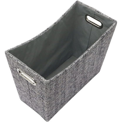 JVL News Paper Magazine Holder, Urban Rectangle Storage Rack Grey