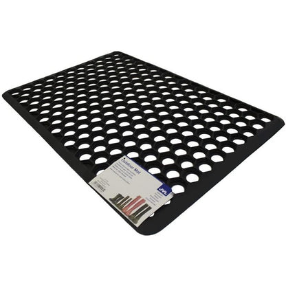 JVL Door Mat Honeycomb Outdoor Rubber Ring 40 x 60 cm