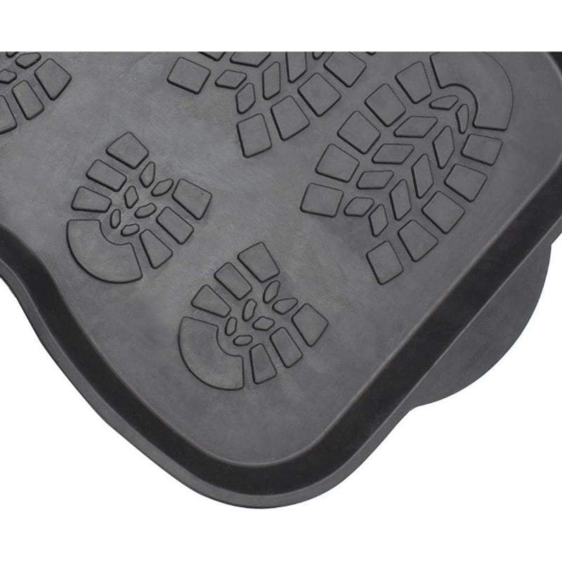 JVL Shoe & Boot Drip Tray Door Mat, Rubber 41 x 81cm