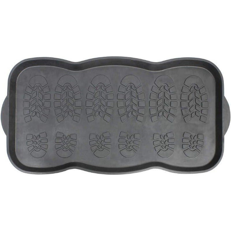 JVL Shoe & Boot Drip Tray Door Mat, Rubber 41 x 81cm