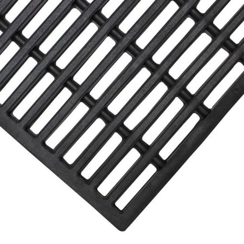 JVL Door Mat Rubber Scraper, Clean Shoes & Boots, Heavy Duty, Robusta 36x61cm