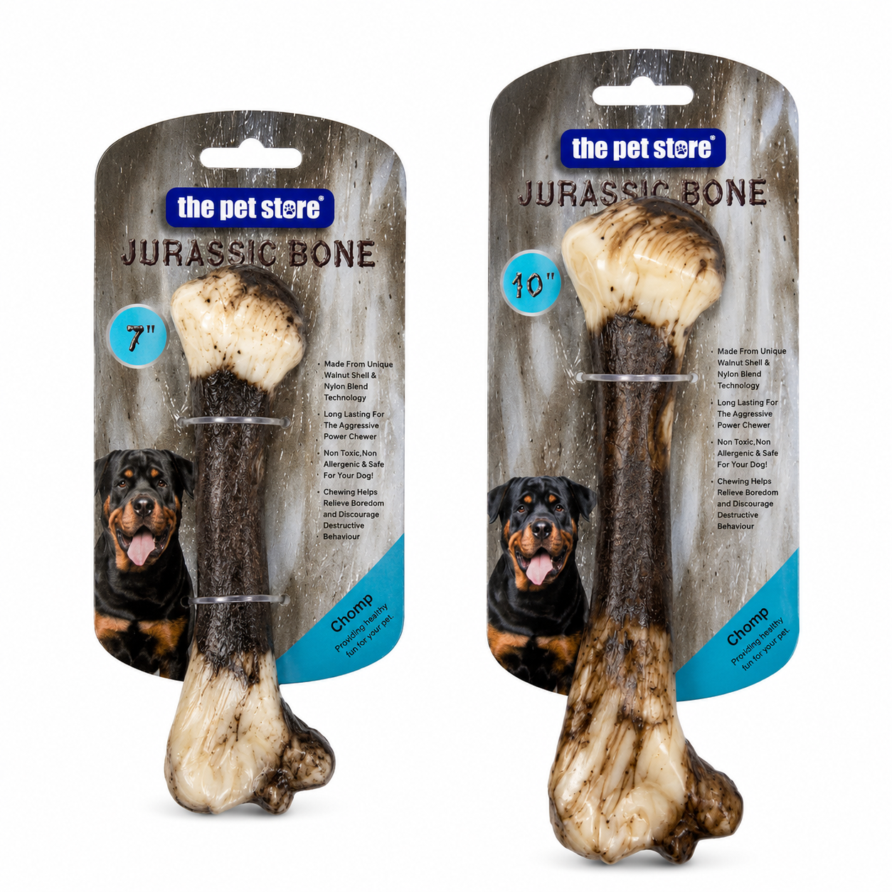 Green Jem Jurassic Bone 7" or 10" dog chew Pets